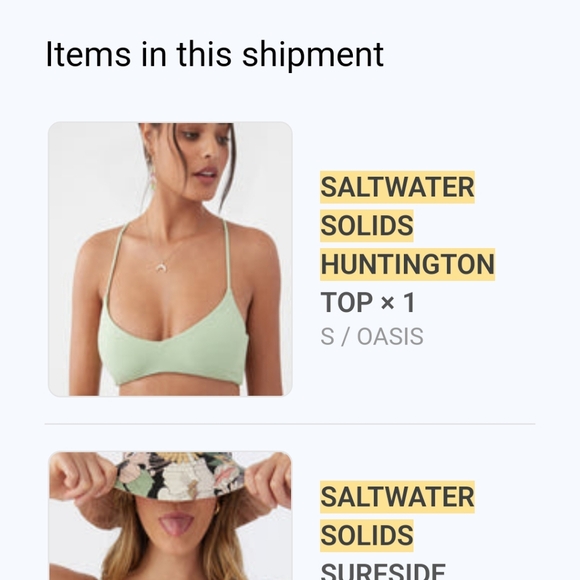 SALTWATER SOLIDS HUNTINGTON BRALETTE TOP - Picture 9 of 9